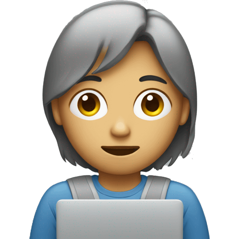 sad gender-neutral person with laptop emoji