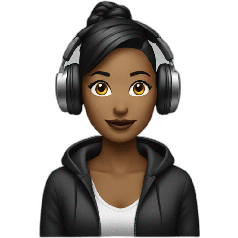 dj woman emoji