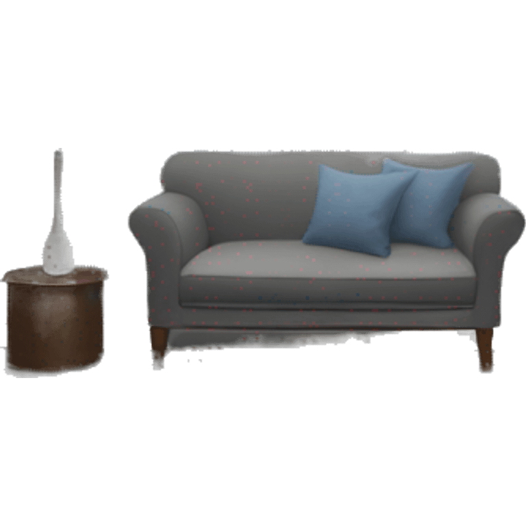 house interior room with blue carpet and gray walls  emoji