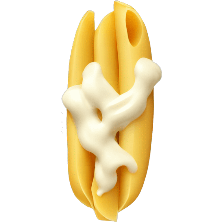 Penne with white sauce emoji