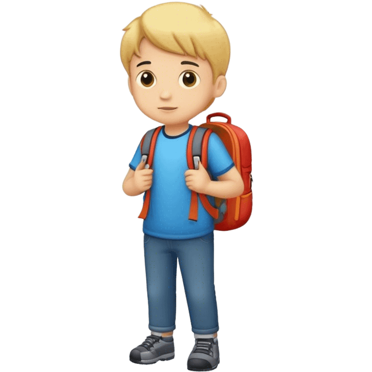 boy with backpack emoji