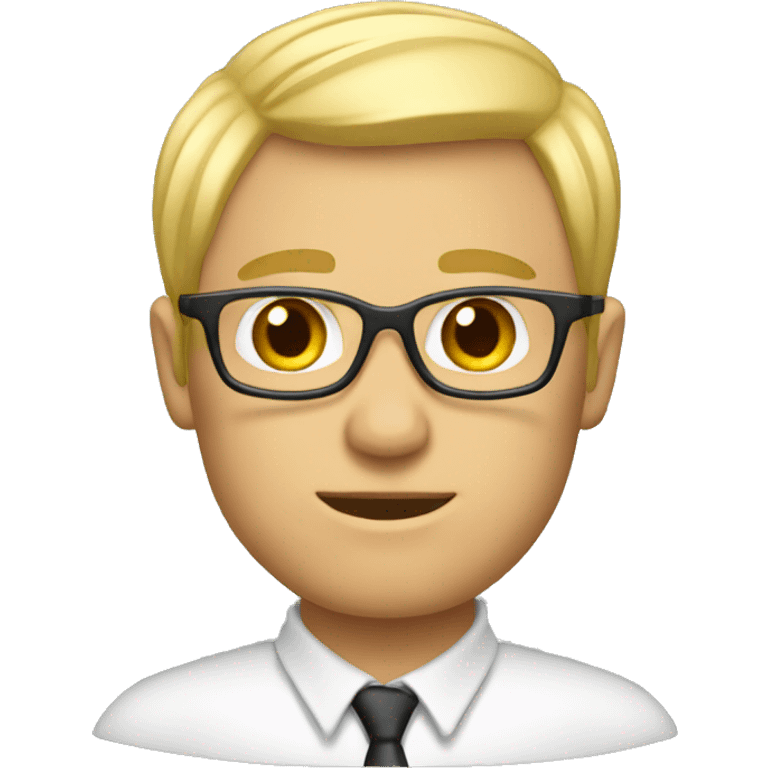 Male teacher blonde emoji