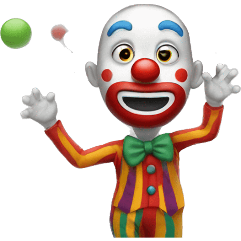 clown juggling emoji