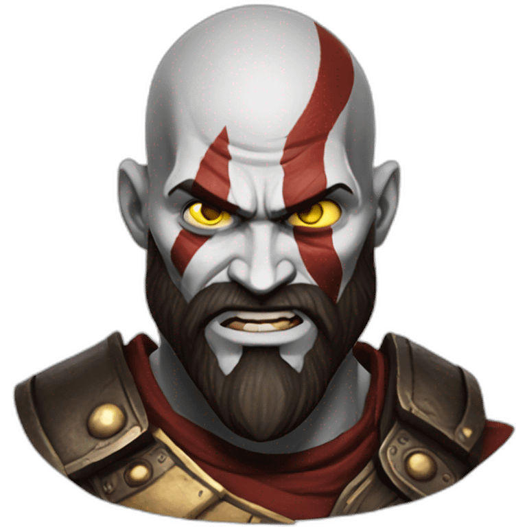 kratos silly face emoji