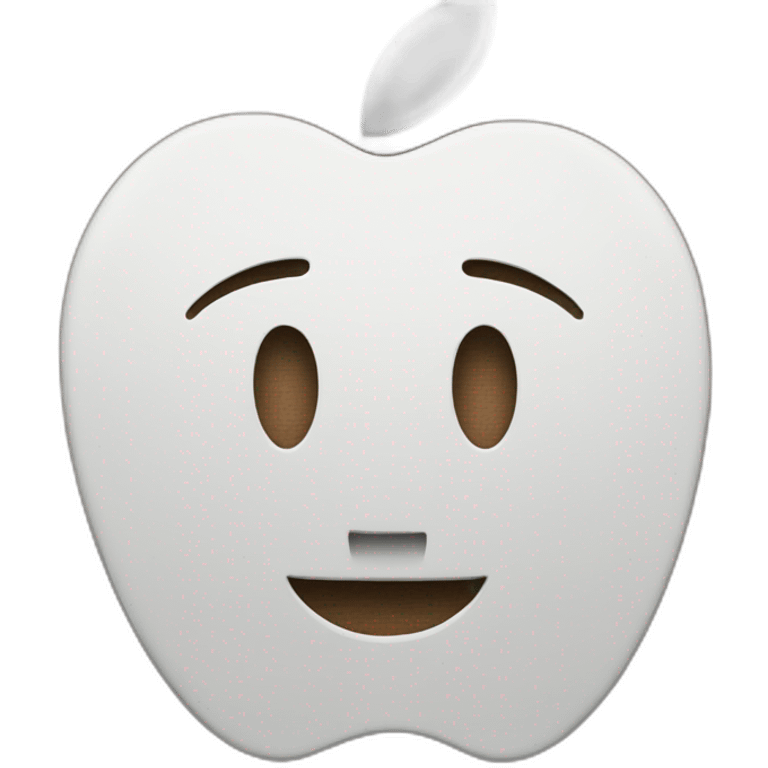 apple logo steve jobs eaten by steve jobs emoji