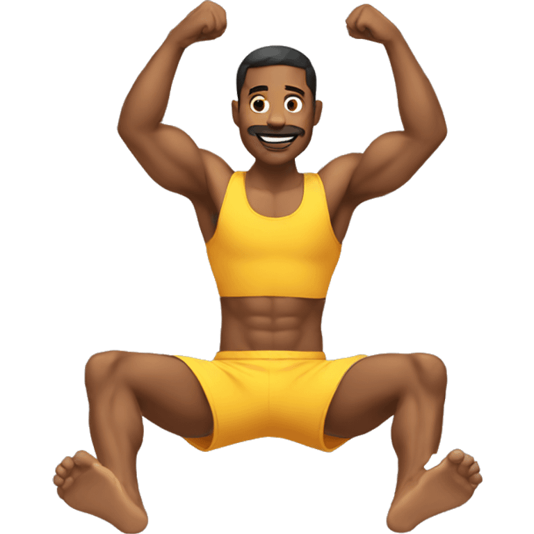 man doing sit ups emoji