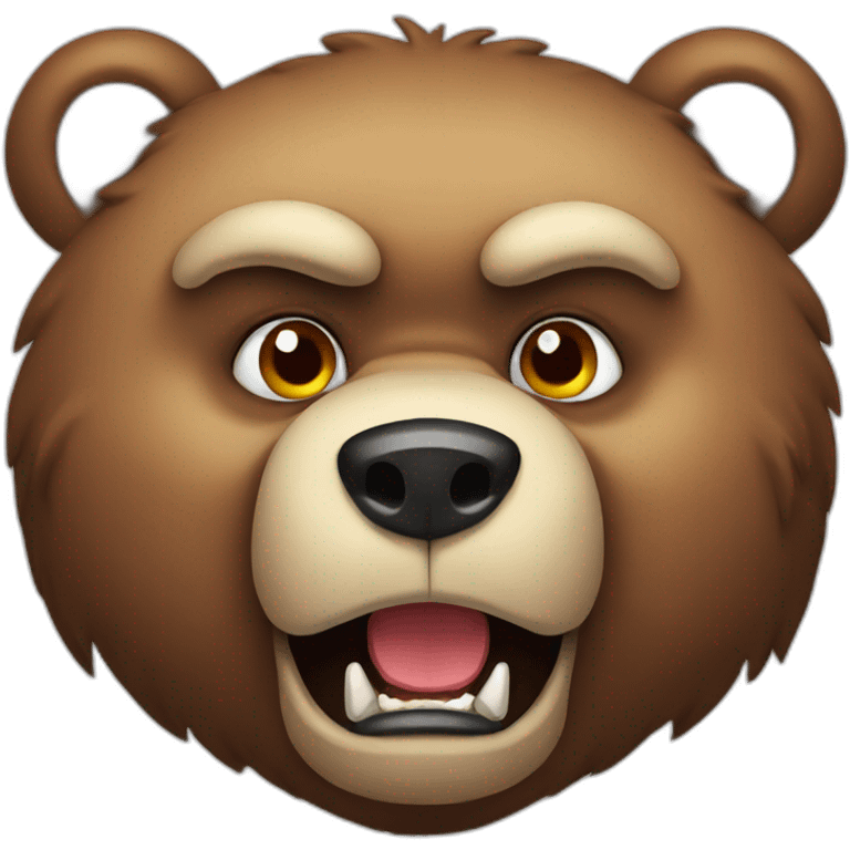 angry bear emoji