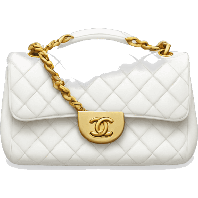 White Chanel bag emoji