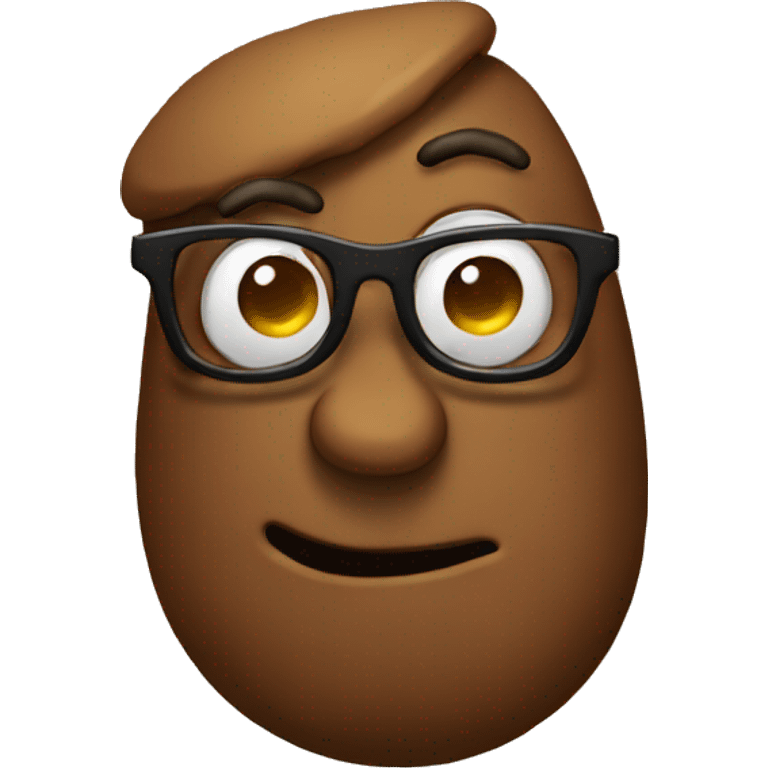 poop with glasses  emoji