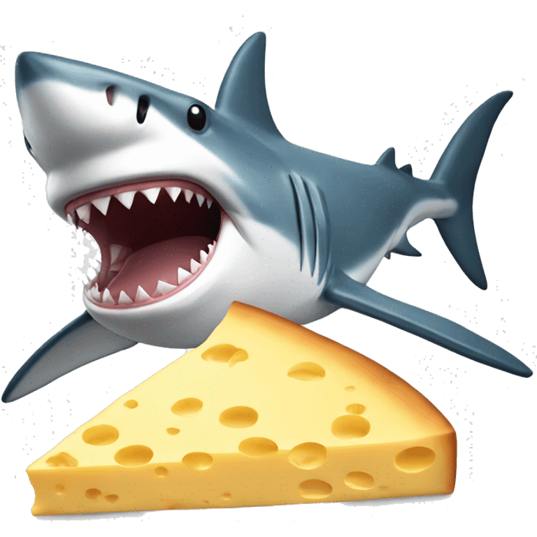 shark with cheese emoji