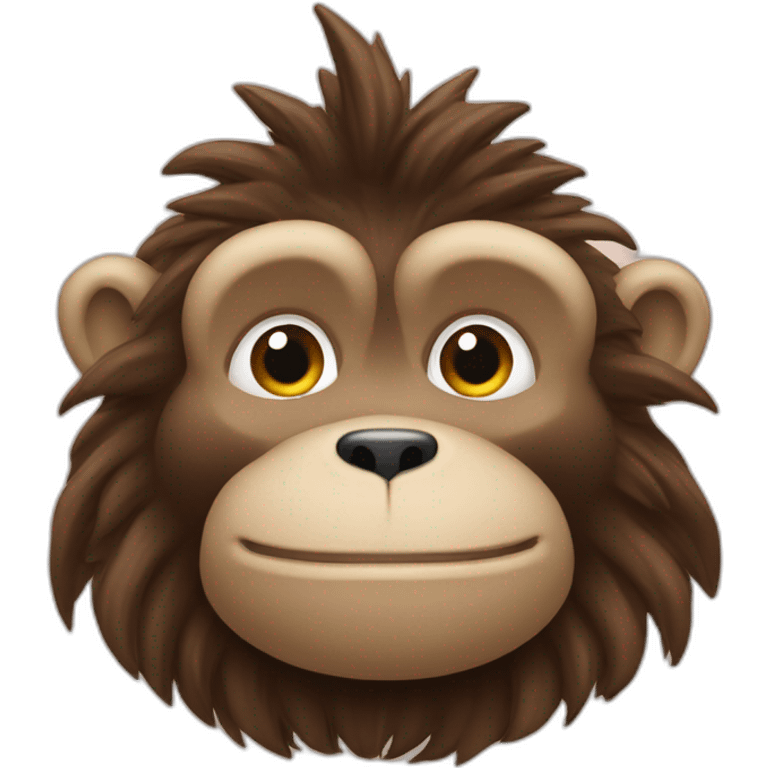 Un castor avec une tête de singe emoji