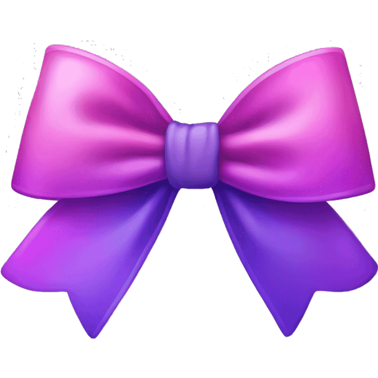 pink and purple ombré bow emoji