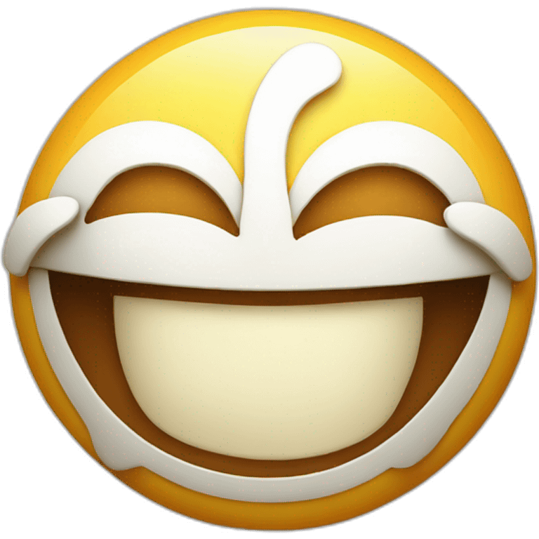 The big smiley face has a word "happy" in its mouth emoji