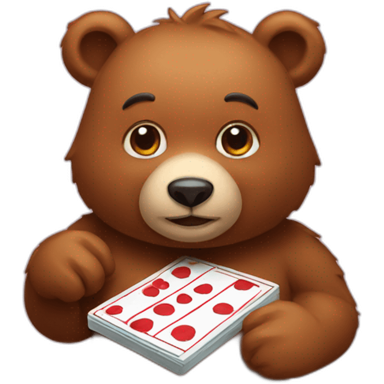 Bear game night emoji