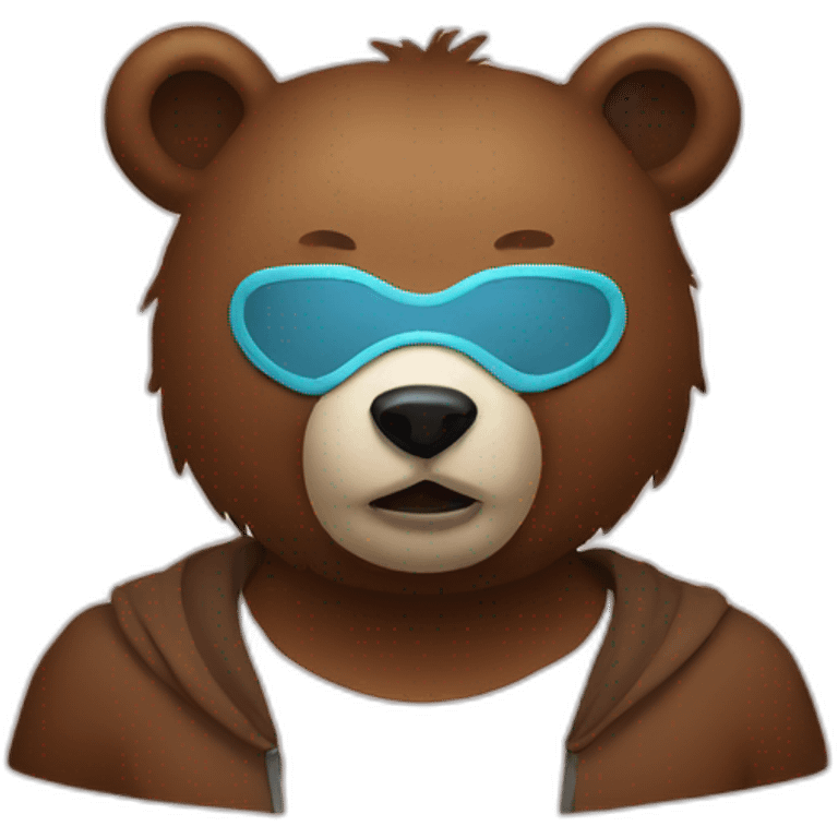 bear in mask emoji