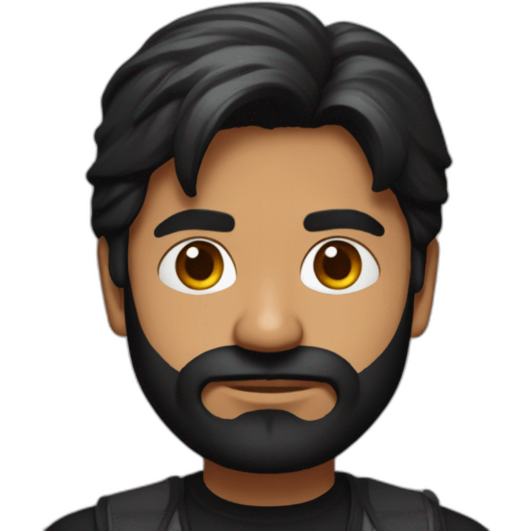 Pawan Kalyan with black shirt  emoji