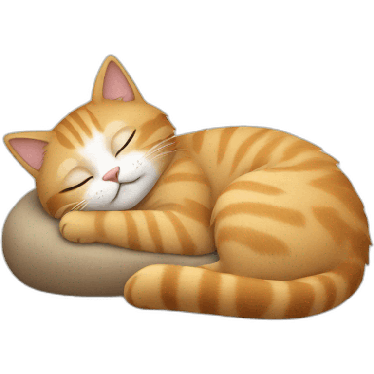 cat sleeping emoji