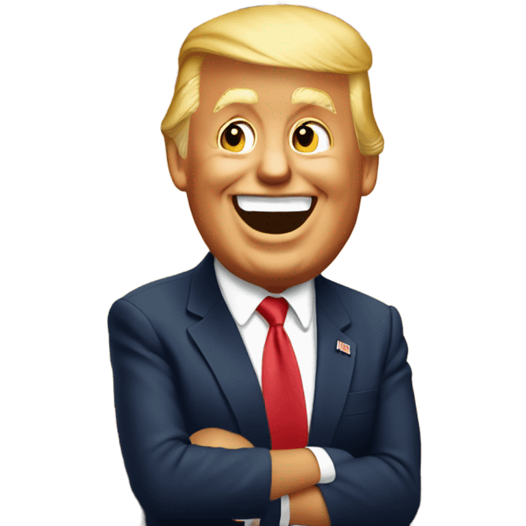 Trump laughing at California  emoji