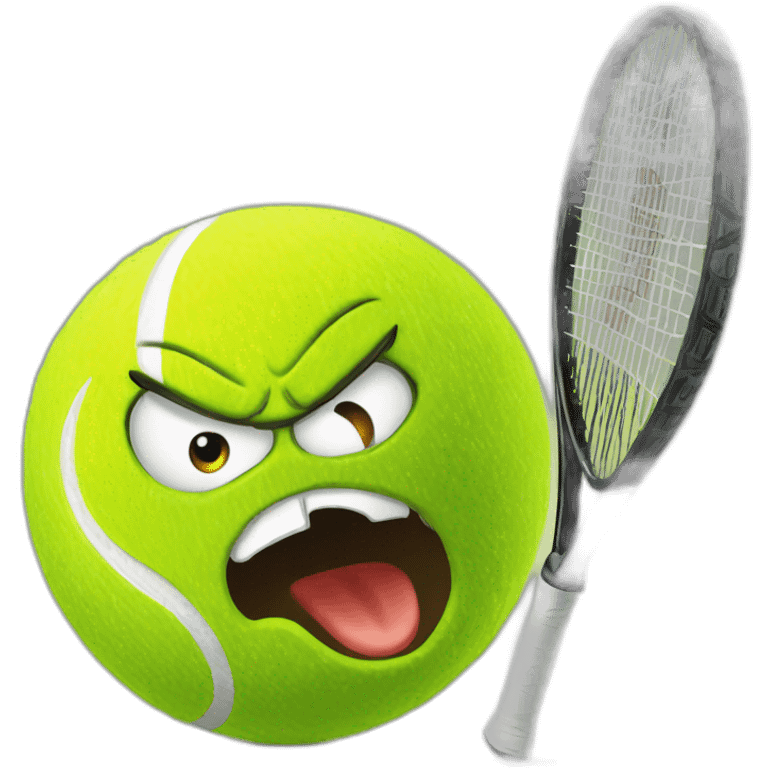 angry tennis ball emoji