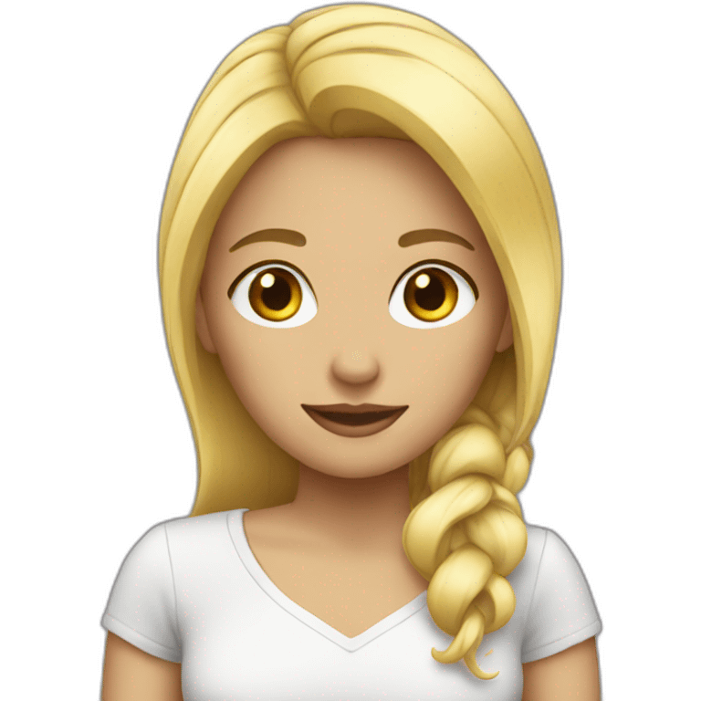 Blonde girl emoji