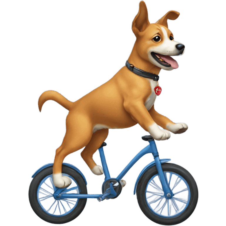 Dog on a unicycle  emoji