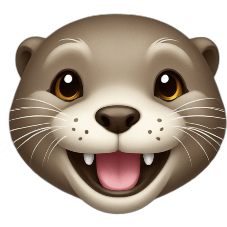 happy otter emoji