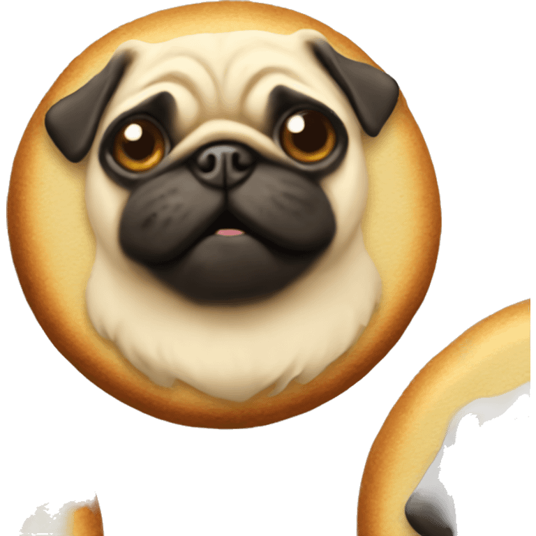 Pug cookies  emoji