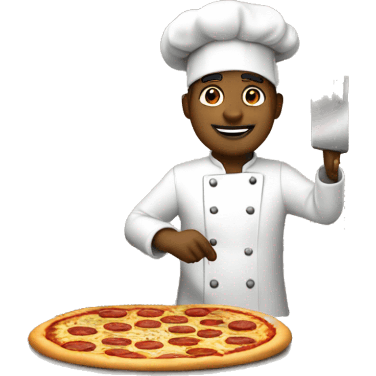 Chef making pizza  emoji