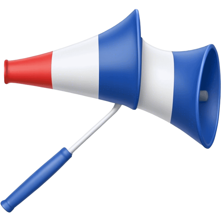 vuvuzela with the French flag emoji