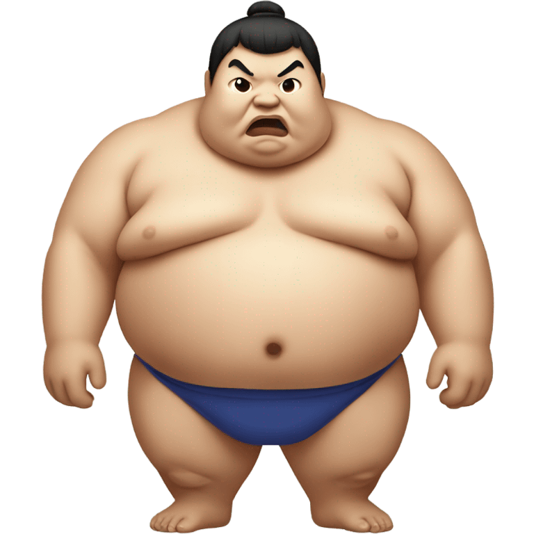 fat sumo wrestler asian emoji