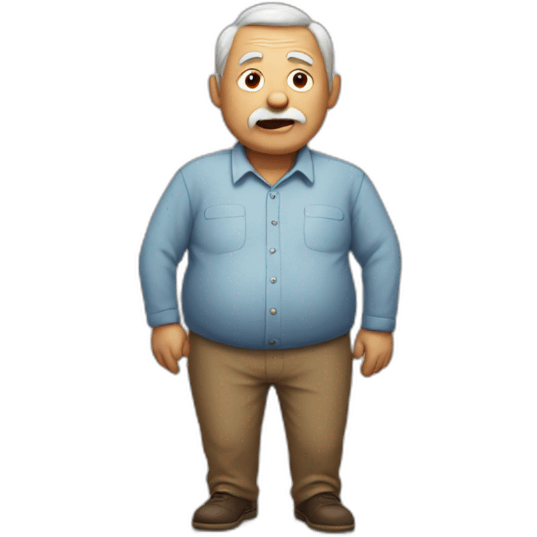 Old Man with a big stomach emoji