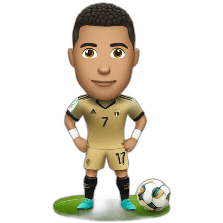 Cr7 avece ballon d or emoji