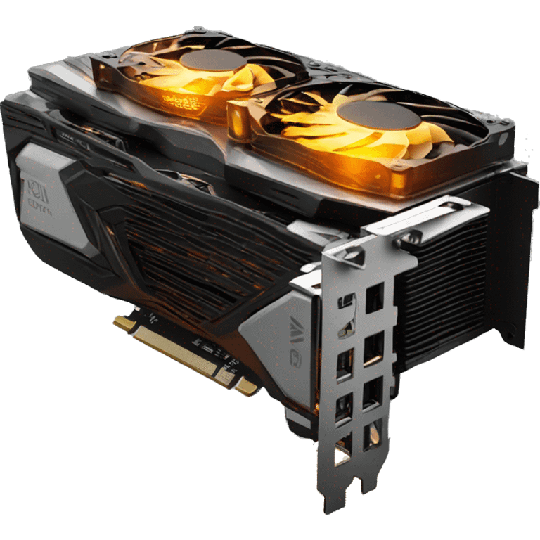 graphics card with fire gpu emoji