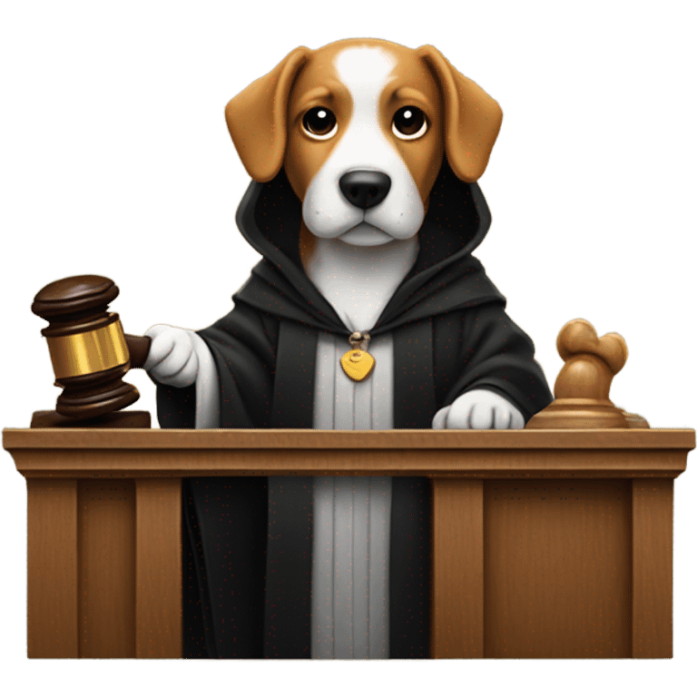 dog judge emoji