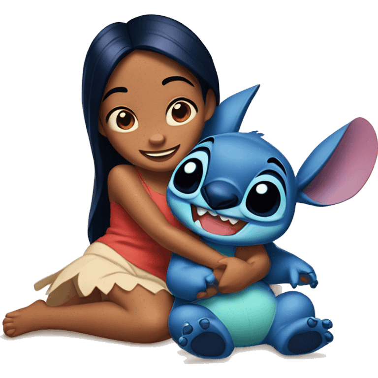 Lilo &Stitch fell in love emoji