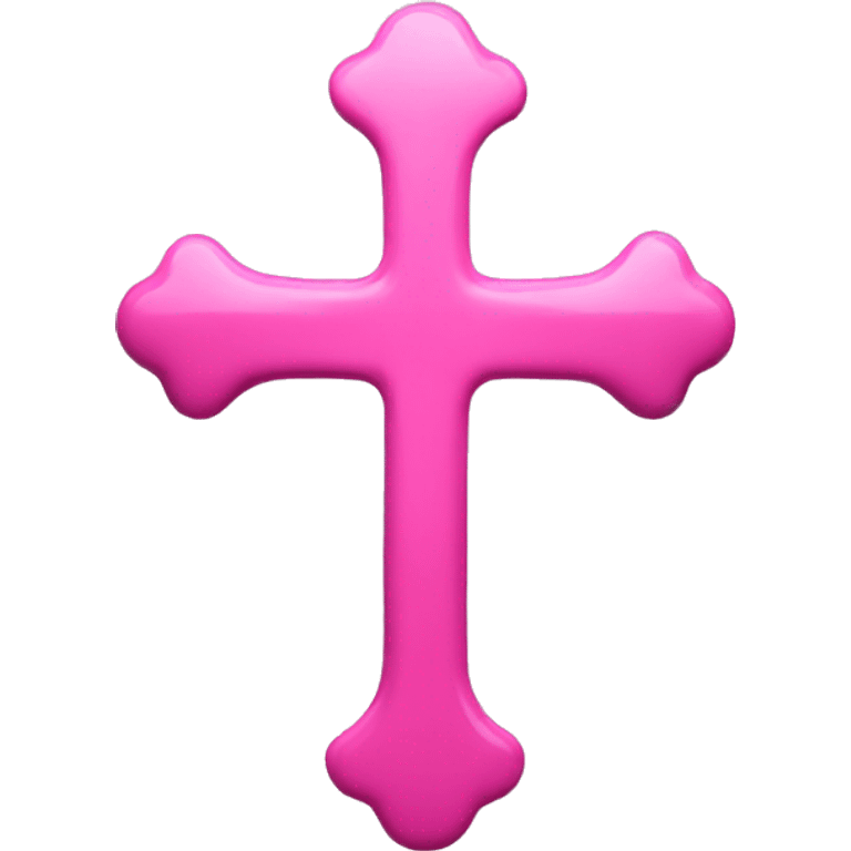 pink orthodox cross emoji