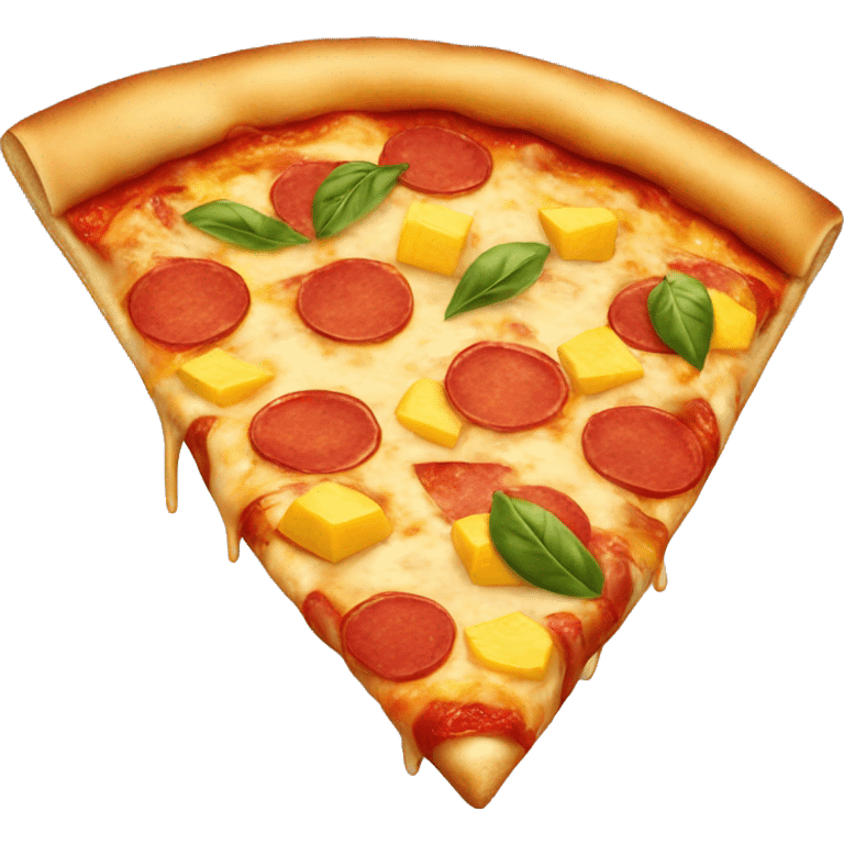 pizza with mango emoji