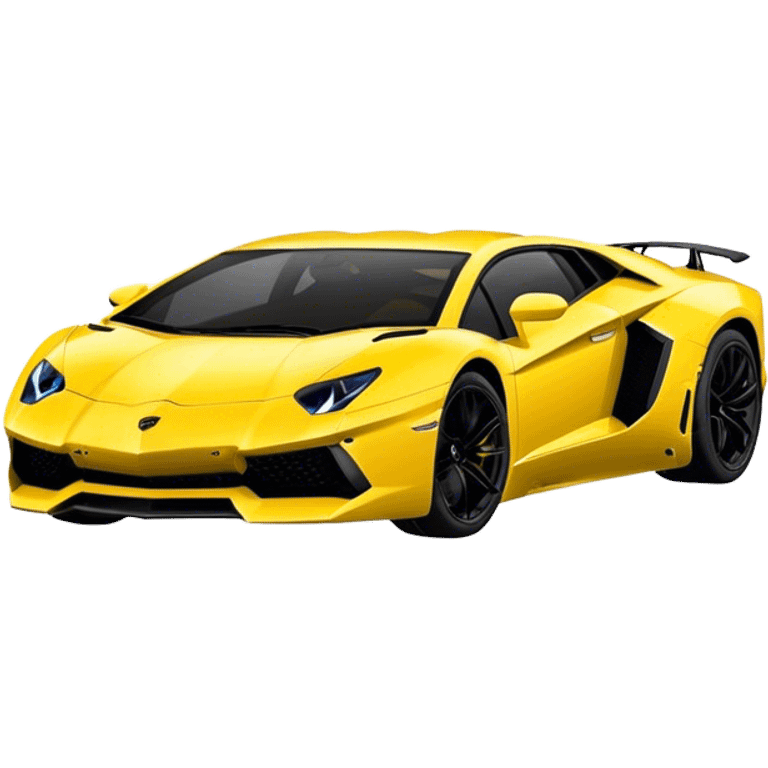 Lamborghini Aventador - Lamborghini (Model Year: 2021) (Iconic colour: Yellow) emoji