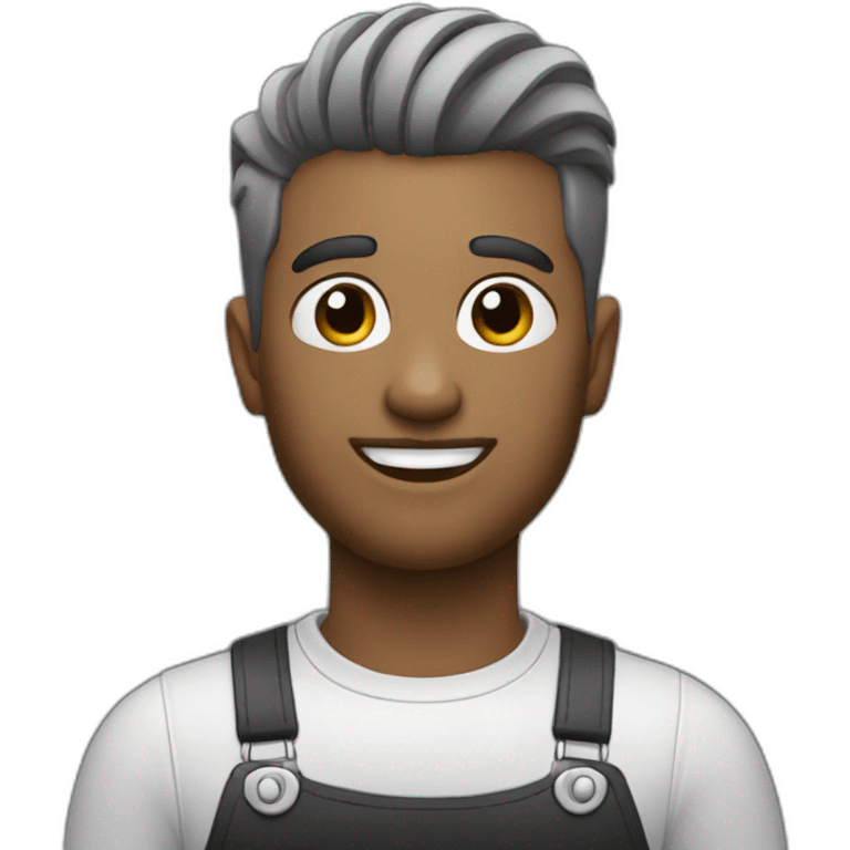 barber black and grey emoji