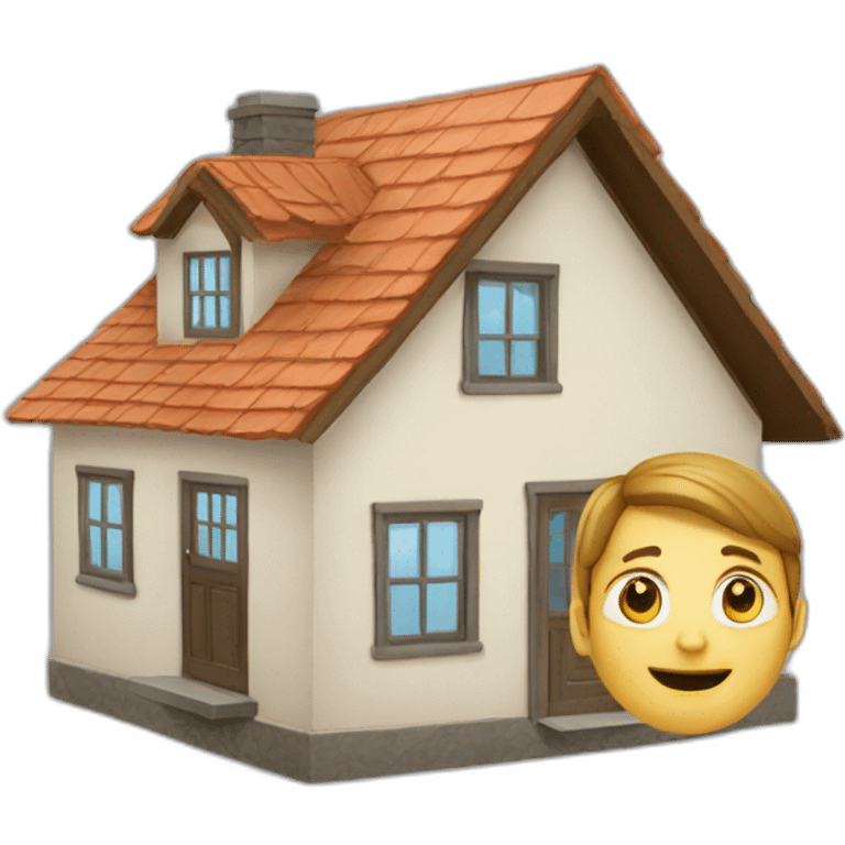 house with person emoji