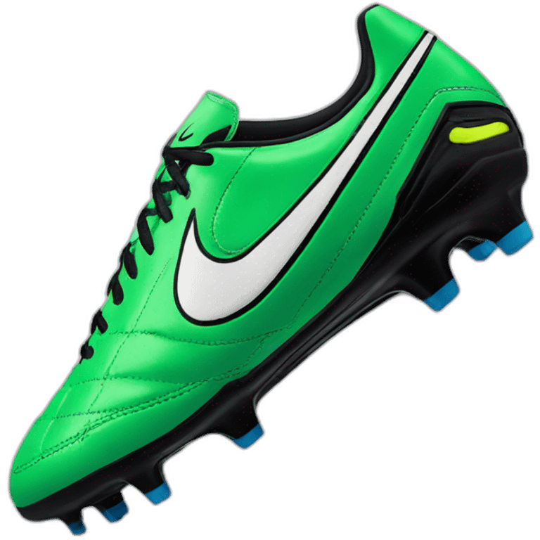 Soccer cleat Nike tiempo emoji