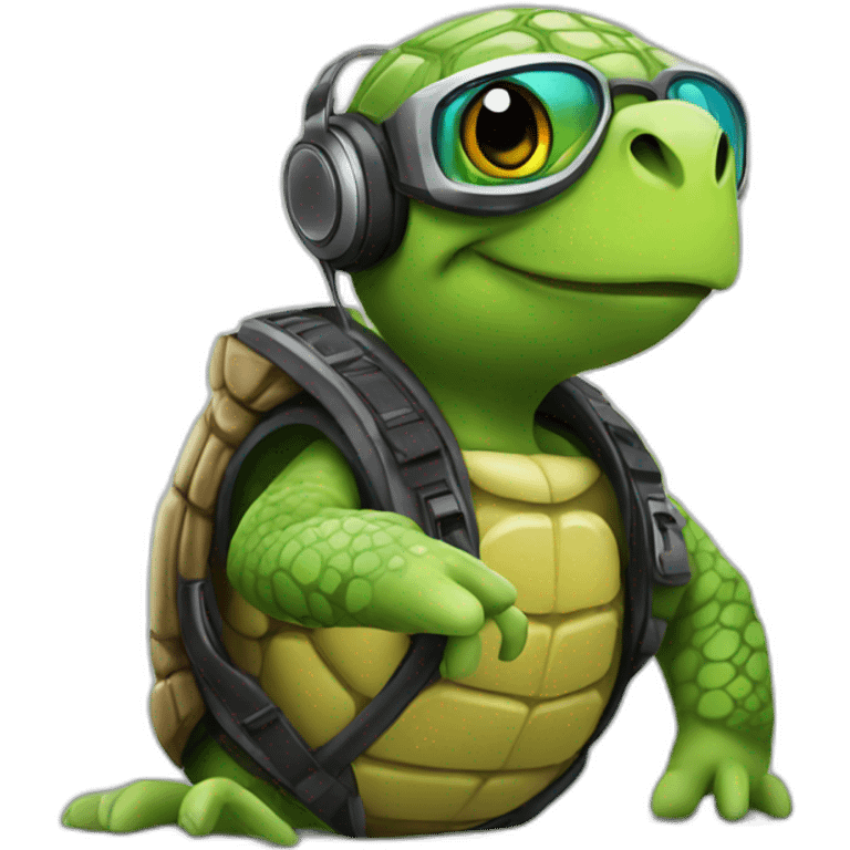 dj turtle emoji