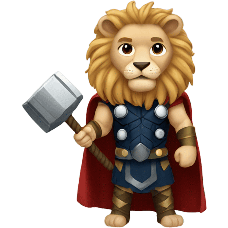 Thor but lion emoji