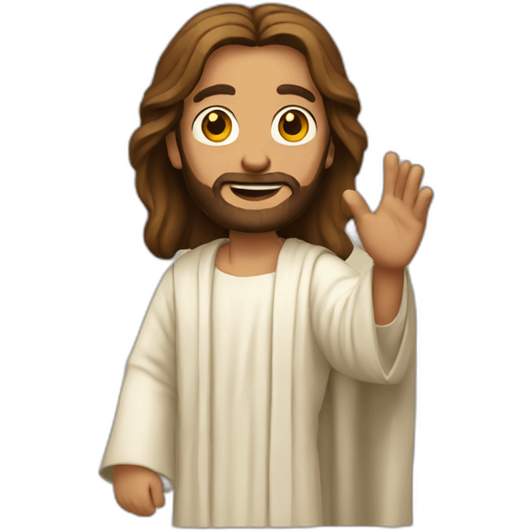 jesus-waving emoji