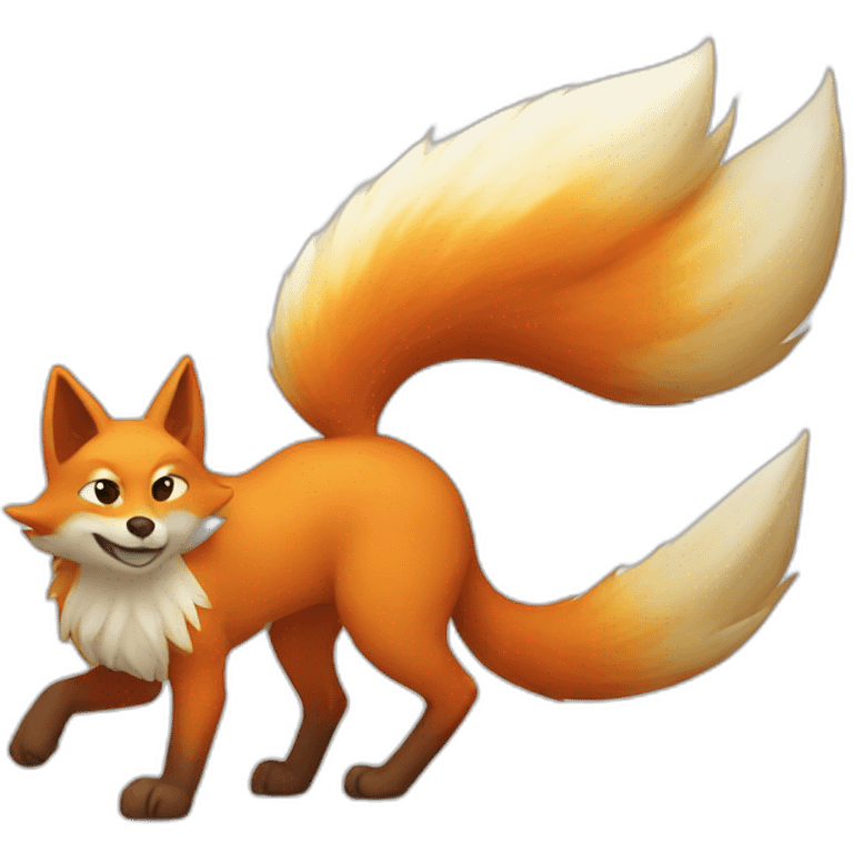 nine tailed fox emoji