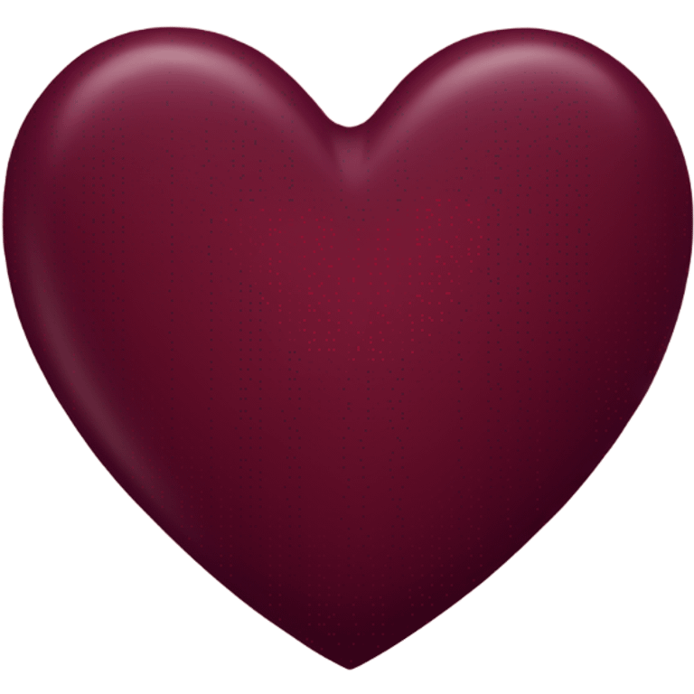 Burgundy heart  emoji