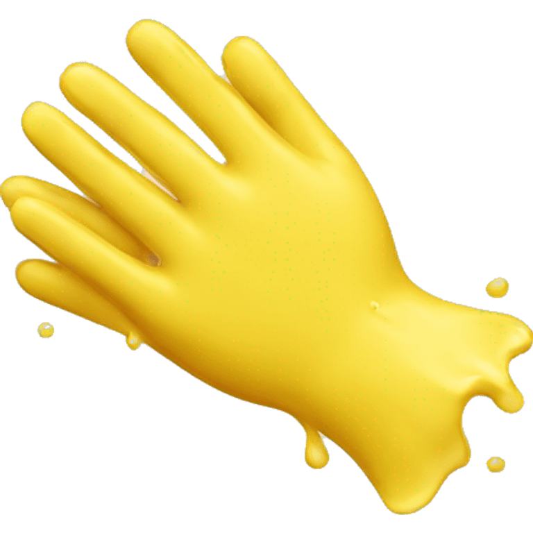 yellow hands soap emoji