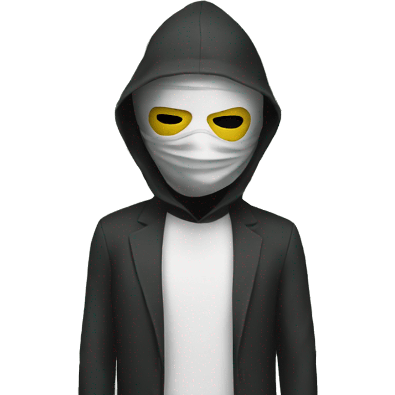 masked man with money emoji