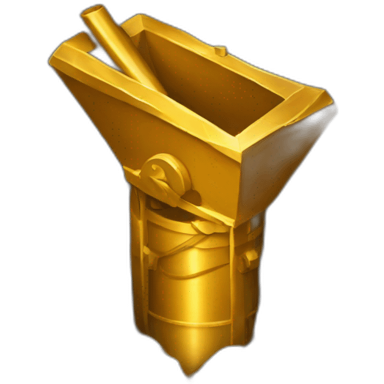 mining gold shaft emoji