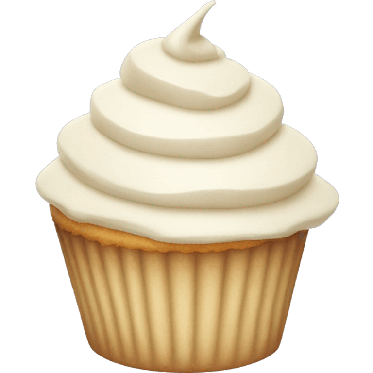 vanilla cupcake emoji